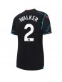 Billige Manchester City Kyle Walker #2 Tredjedrakt Dame 2023-24 Kortermet